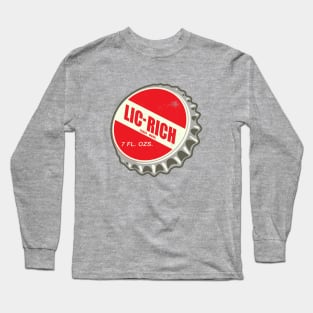 Vintage Lic Rich Licorice Soda Bottlecap Long Sleeve T-Shirt